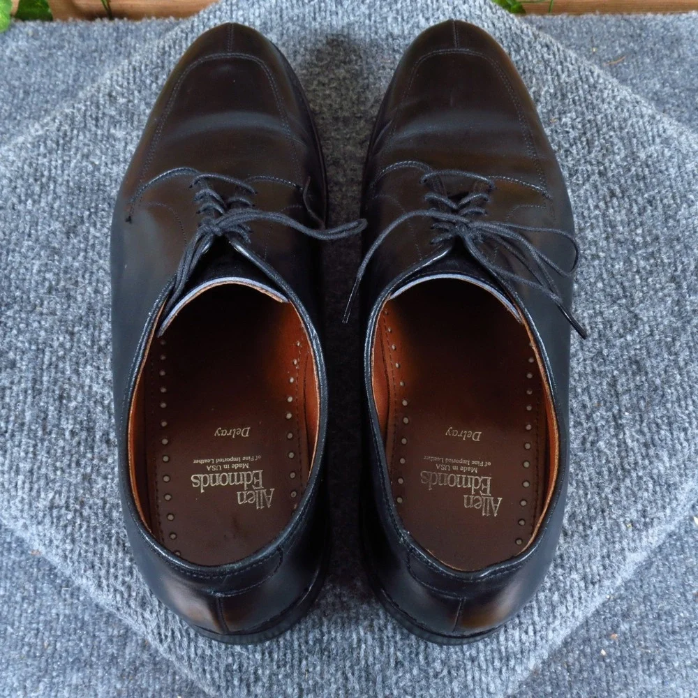 Allen Edmonds Delray Mens‎ Split Toe Derby Size 11.5 D Formal Dress Shoe Black